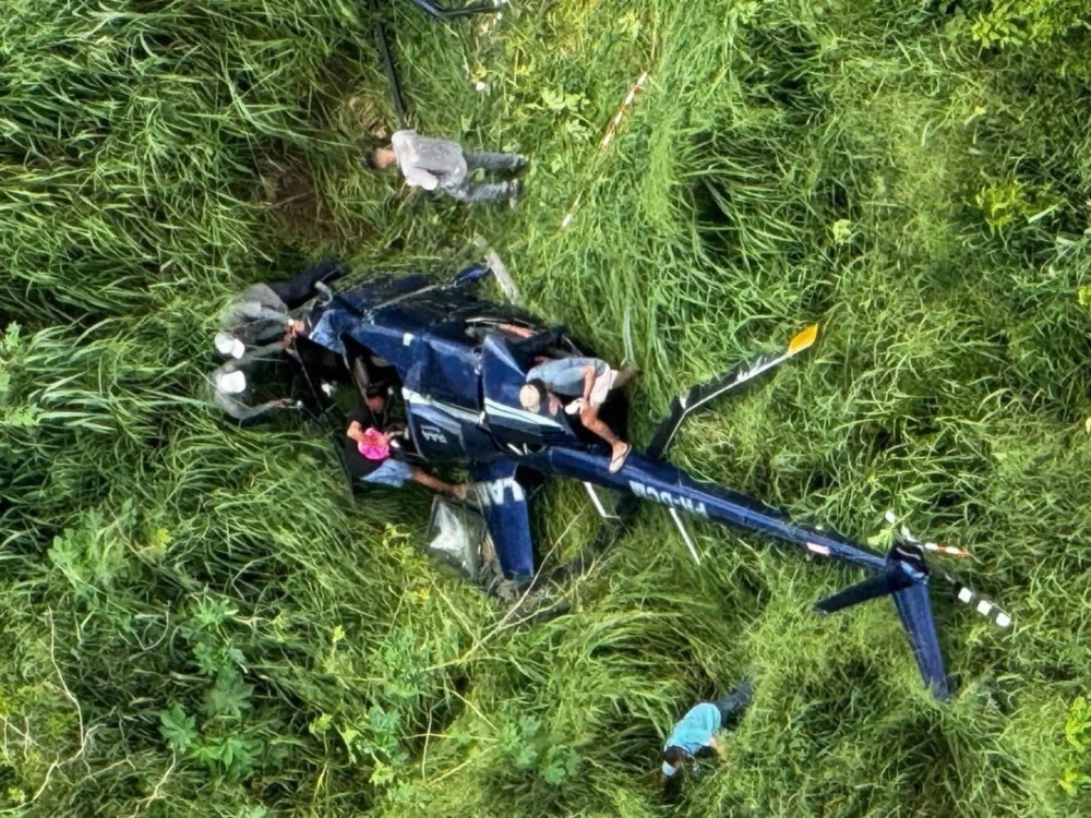 Piloto de helicóptero que caiu em Campina Grande é solto