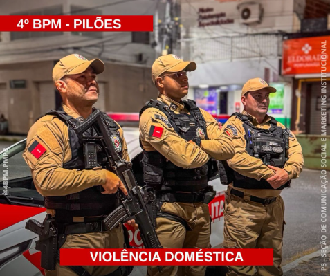 Polícia Militar prende suspeito de violência doméstica em Pilões