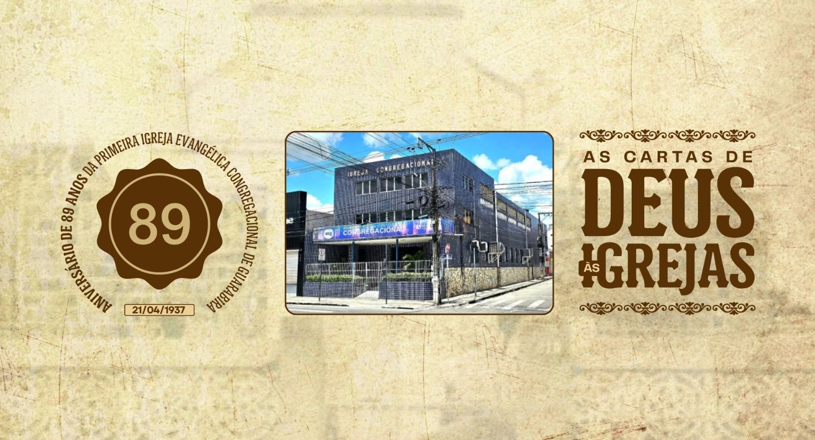 Igreja Congregacional de Guarabira celebra 89 anos com programação especial em abril