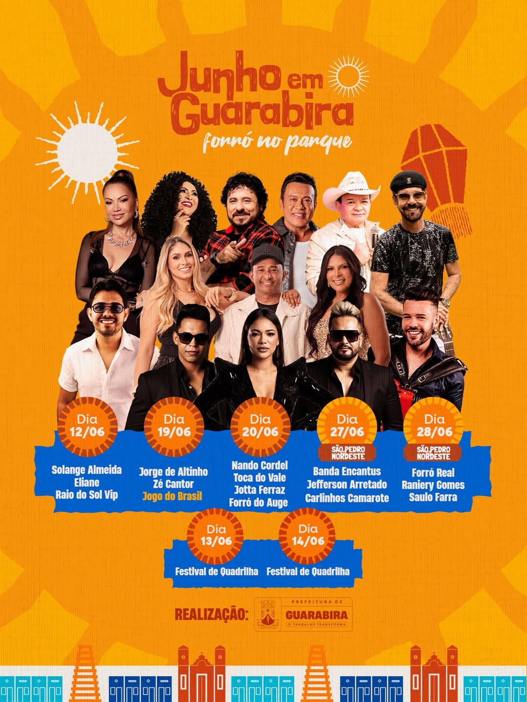 São João de Guarabira 2026 terá grandes atrações no Forró
