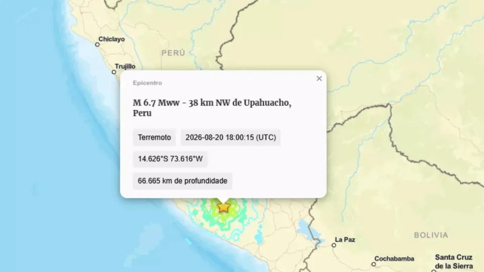 Terremoto de 6,7 atinge o Peru e deixa feridos
