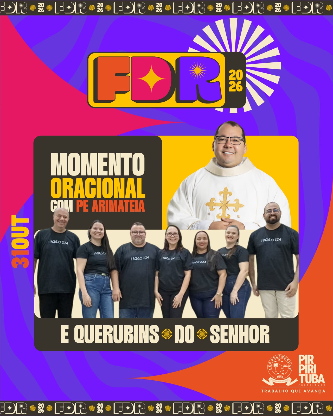 Festa do Rosário em Pirpirituba terá show de Thiago Brado no dia 31 de outubro