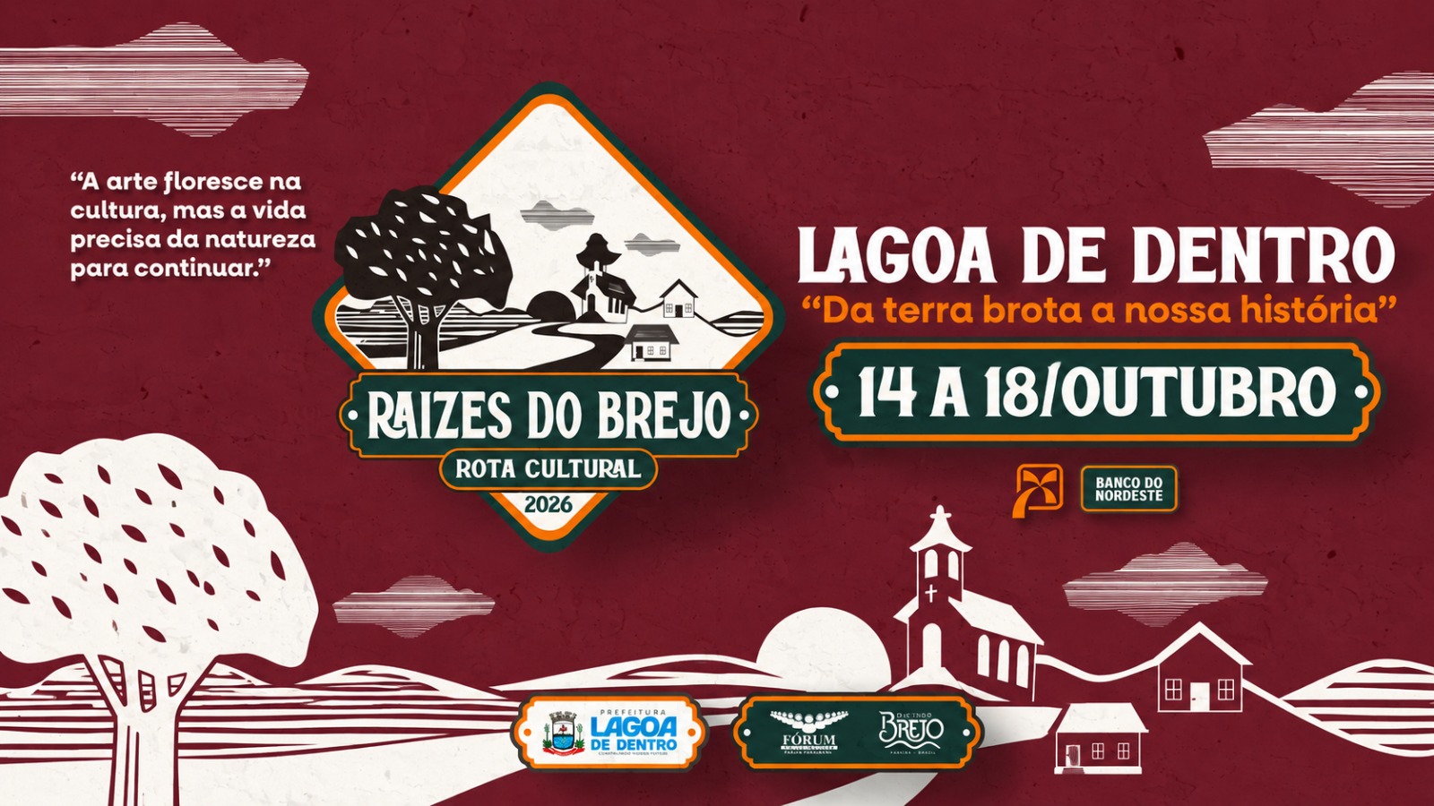 Raízes do Brejo em Lagoa de Dentro terá shows e turismo rural