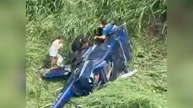 Piloto é preso após queda de helicóptero em Campina Grande
