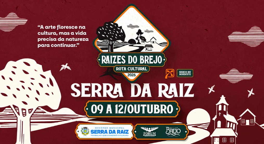 Serra da Raiz abre Raízes do Brejo 2026 nesta quinta