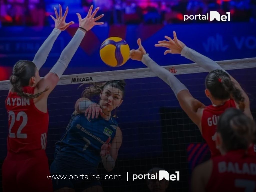 Brasil perde para a Turquia e fica com o vice-campeonato da Liga das Nações Feminina de Vôlei